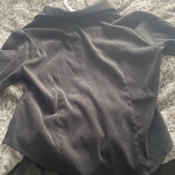 Jessica Simpson dark suede green jacket - Picture 4 of 4